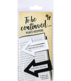 Black & white marker arrows (to be continued) - Set of 2 bookmarks